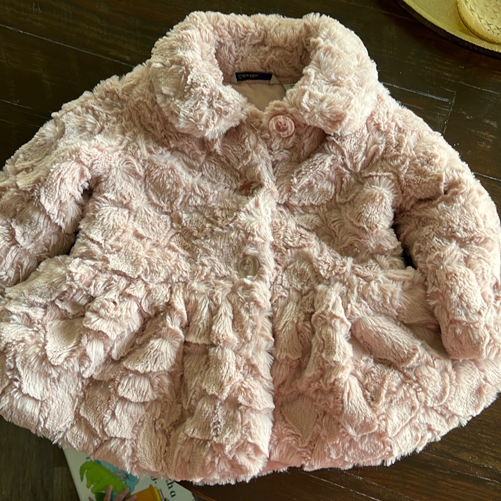 Calvin Klein faux fur coat 18months - Picture 1 of 1